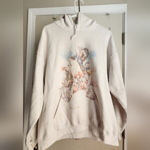 Kingdom Hearts Vintage Gildan Hoodie Sweatshirt | Sora Donald Goofy | Size L